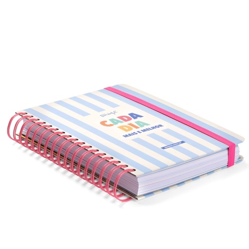 Agenda escolar diária A5 2025/26 12 meses espiral MR.WONDERFUL "Cada dia mais e melhor"