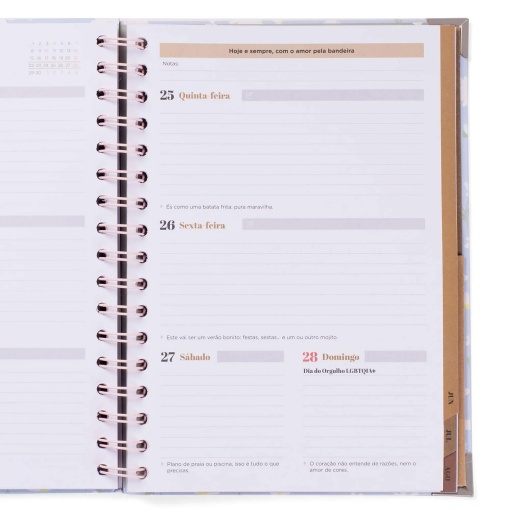 Agenda escolar semanal A5 2025/26 12 meses espiral MR.WONDERFUL "Era uma vez... a minha vida"