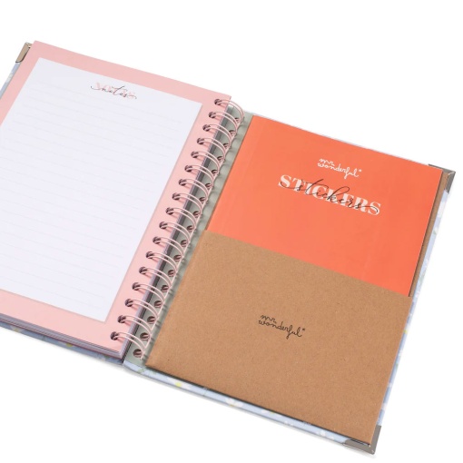 Agenda escolar semanal A5 2025/26 12 meses espiral MR.WONDERFUL "Era uma vez... a minha vida"