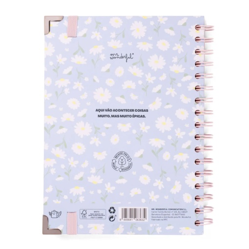Agenda escolar semanal A5 2025/26 12 meses espiral MR.WONDERFUL "Era uma vez... a minha vida"