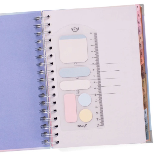 Agenda escolar semanal A5 2025/26 18 meses espiral MR.WONDERFUL "Vivendo com estilo"