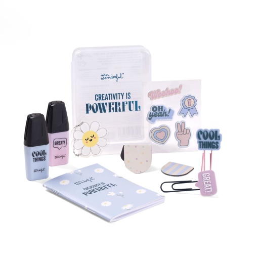 Kit para decorar agendas MR.WONDERFUL Creativity is Powerful