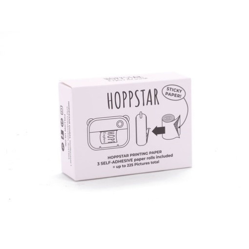Recarga de papel fotográfico adesivo HOPPSTAR com 3