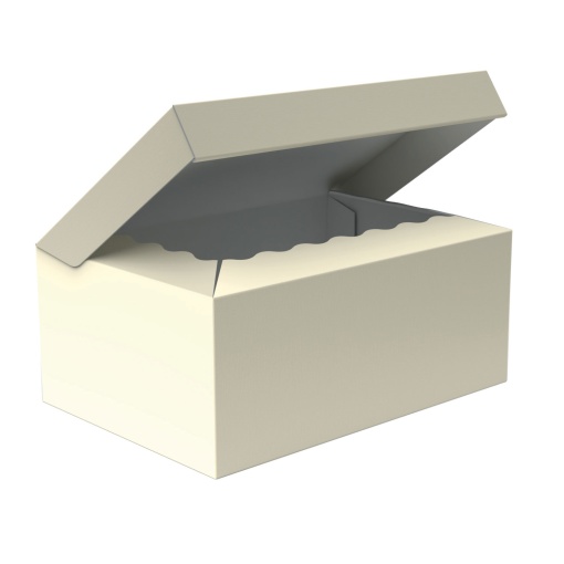 Caixa de cartão cabaz Goffrato Avorio 32,5x22,5x13,5cm