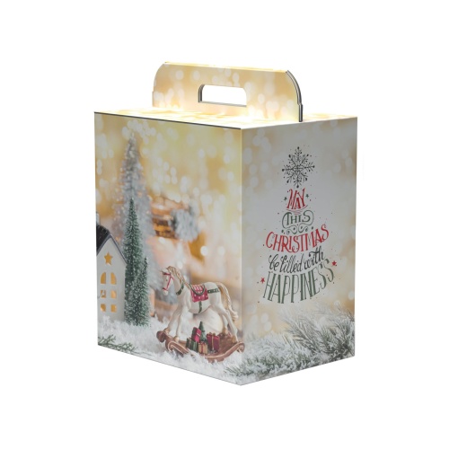 Caixa de cartão cabaz Magic Carousel 30,5x23x34cm com pega