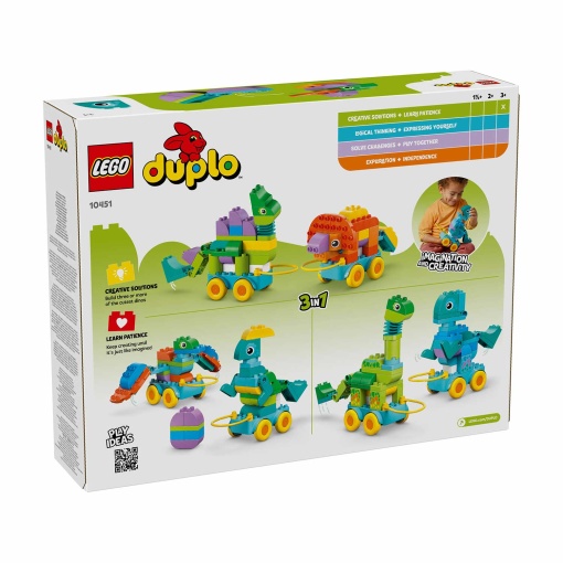 LEGO DUPLO Dinossauros Sobre Rodas 3em1 10451