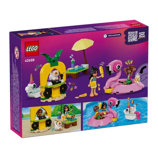 LEGO Friends Festa na Piscina com Unicórnio e Flamingo 42658