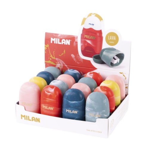 Afia com borracha MILAN capsule sortido