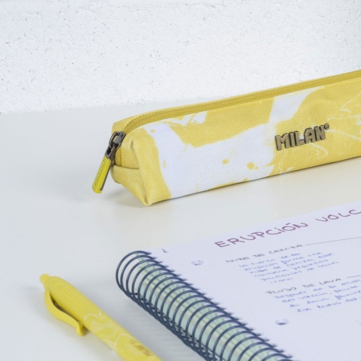 Estojo escolar MILAN Lava 2025 amarelo