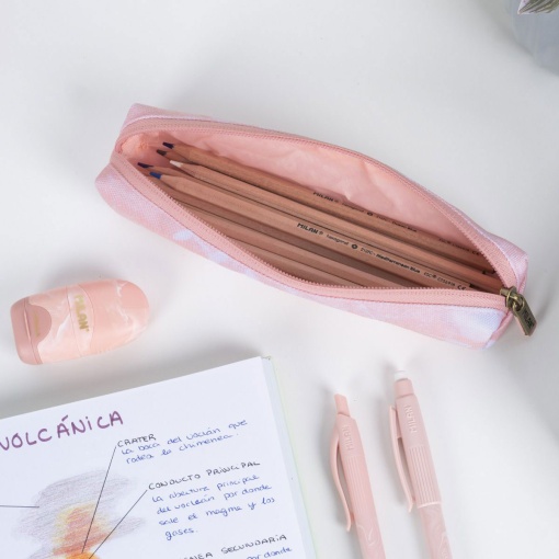 Estojo escolar MILAN Lava 2025 rosa