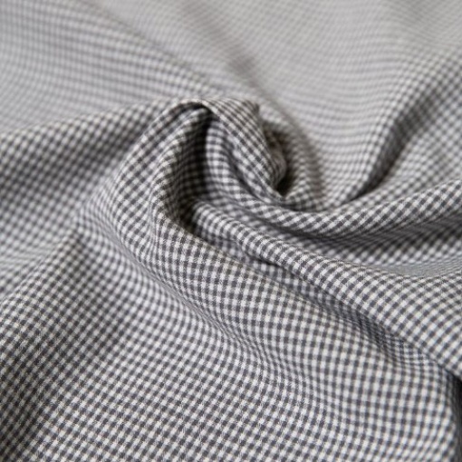 Tecido Quilt Gate Yarn Dyed xadrez branco preto 1x1,10m