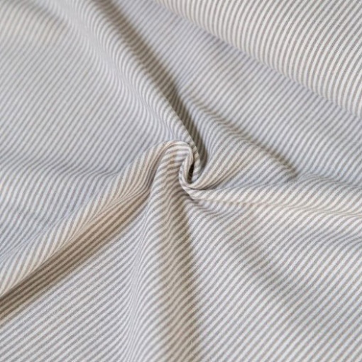 Tecido Quilt Gate Yarn Dyed riscas branco cinza claro 1x1,10m