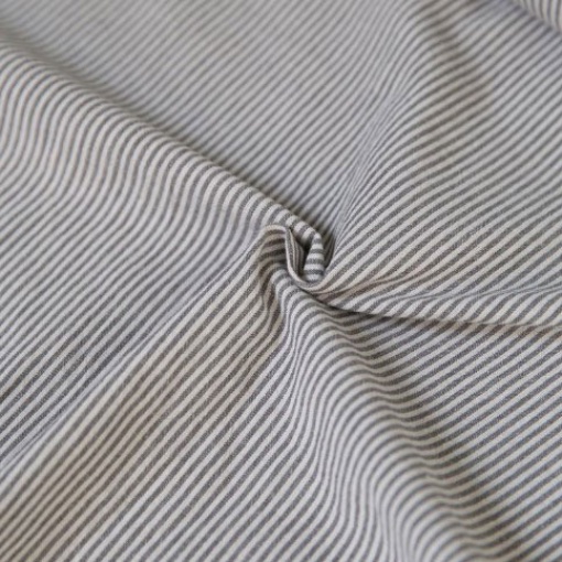 Tecido Quilt Gate Yarn Dyed riscas branco cinza 1x1,10m