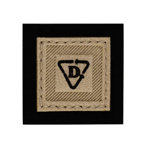 Aplicação de tecido termocolante 35x35mm preto bege