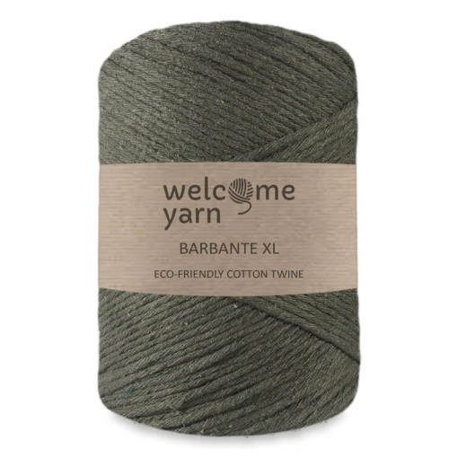 Fio macramé Welcome Yarn Barbante XL 3mmx200m 500g (aproximadamente) verde tropa BB20