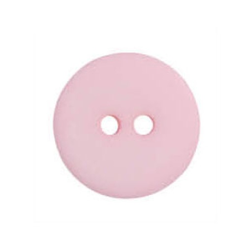 Botão redondo 13mm rosa claro