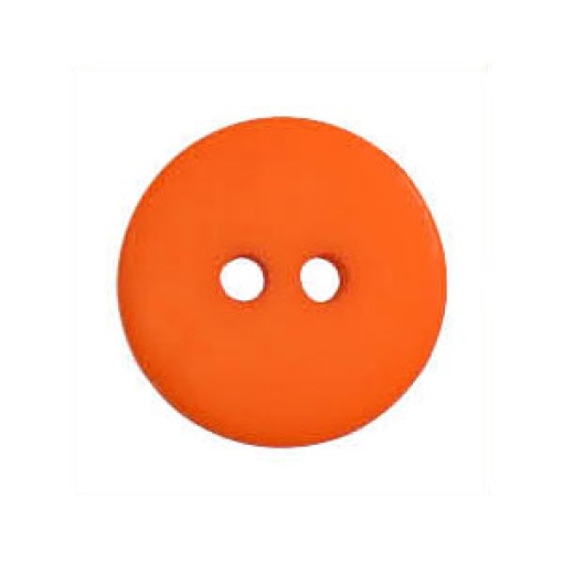 Botão redondo 13mm laranja