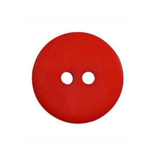 Botão redondo 13mm vermelho