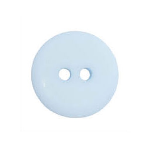 Botão redondo 13mm azul claro