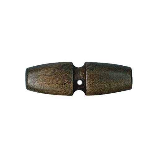 Botão pipa de madeira 30mm castanho esverdeado