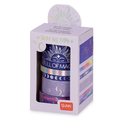 Fita decorativa Washi Tape LEGAMI Tape by Tape Magic (5 unidades)