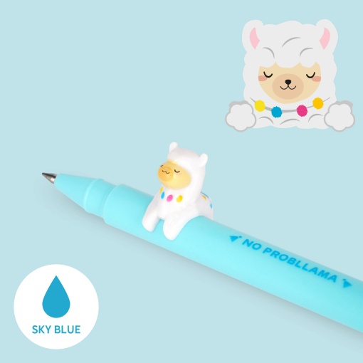 Esferográfica de gel LEGAMI Lovely Friends Lama azul celeste