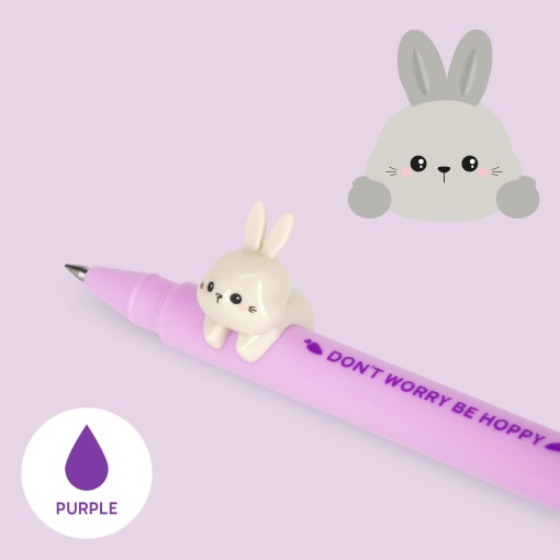 Esferográfica de gel LEGAMI Lovely Friends Bunny roxo