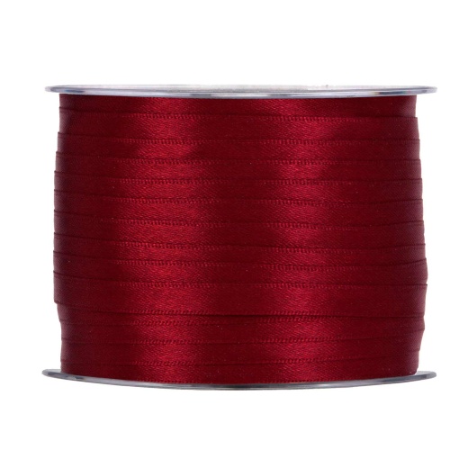 Fita de cetim MP Doppio Raso 3mmx100m bordeaux 24