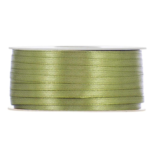 Fita de cetim MP Doppio Raso 3mmx100m verde azeitona 93
