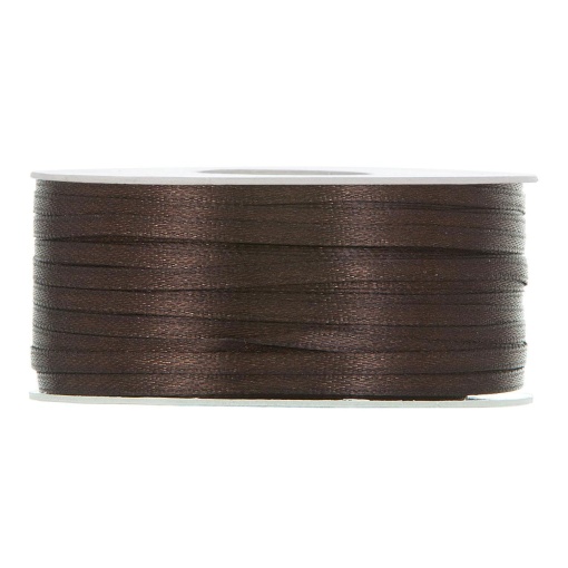 Fita de cetim MP Doppio Raso 3mmx100m chocolate 61