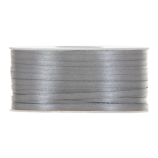 Fita de cetim MP Doppio Raso 3mmx100m cinza escuro 67