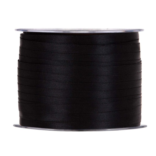 Fita de cetim MP Doppio Raso 6mmx100mm preto 19