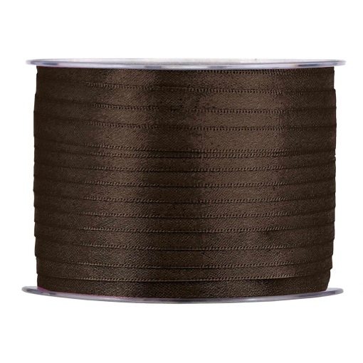 Fita de cetim MP Doppio Raso 6mmx100mm chocolate 61