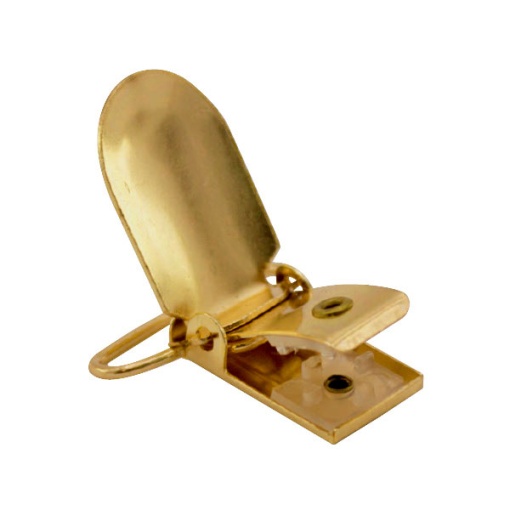 Mola de pressão metálica 25mm dourado