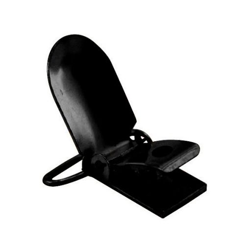 Mola de pressão metálica 25mm preto mate