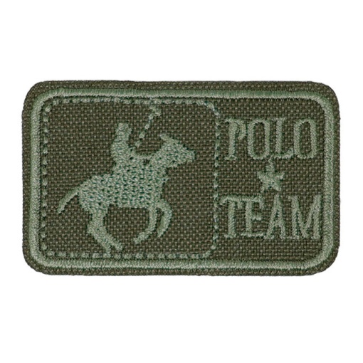 Aplicação de tecido termocolante Polo Team 30x50mm caqui