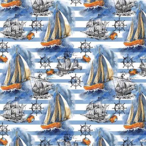 Papel de embrulho JOL clássico 70x100cm barcos
