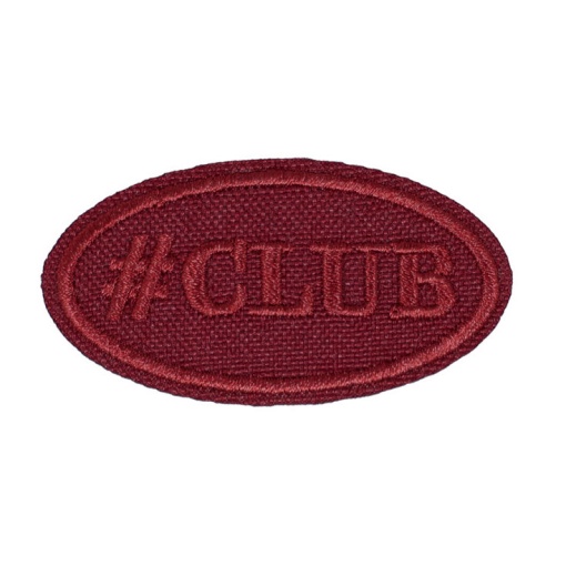 Aplicação de tecido termocolante Club 27x50mm bordeaux