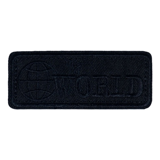 Aplicação de tecido termocolante My World 32x78mm preto