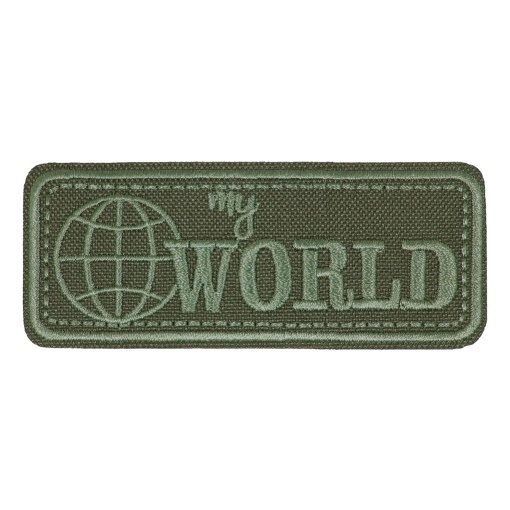 Aplicação de tecido termocolante My World 32x78mm caqui