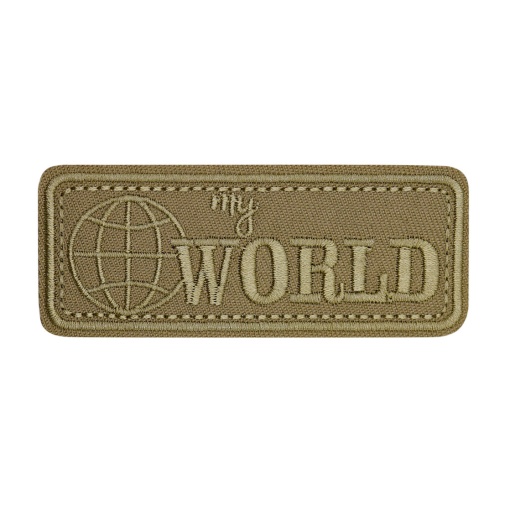Aplicação de tecido termocolante My World 32x78mm bege