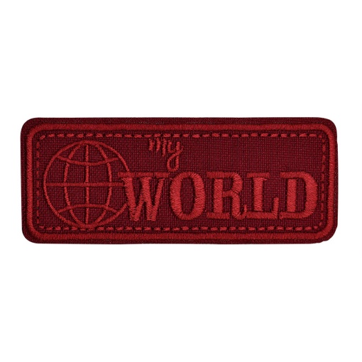 Aplicação de tecido termocolante My World 32x78mm bordeaux