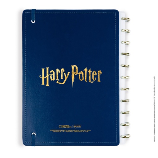 Caderno inteligente grande (215x280mm) pautado Harry Potter Blue