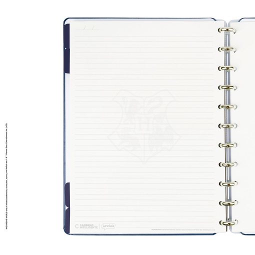 Caderno inteligente grande (215x280mm) pautado Harry Potter Blue