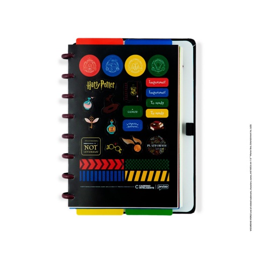 Caderno inteligente A5 pautado Harry Potter Black