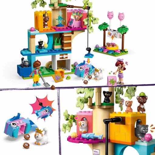 LEGO Friends Festa de Aniversário do Gato e Casa da Árvore 42666