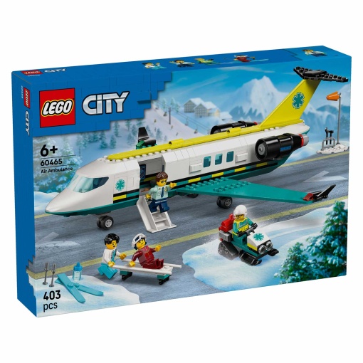LEGO City Avião de Ambulância Aérea de Emergência 60465