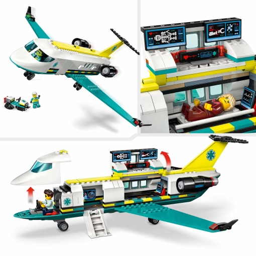 LEGO City Avião de Ambulância Aérea de Emergência 60465