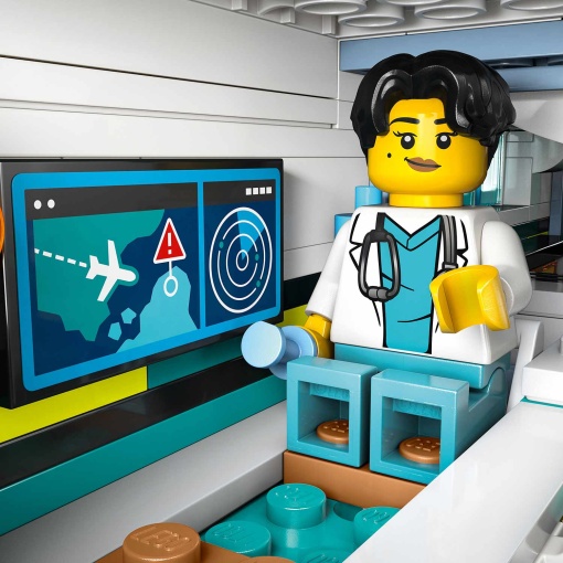 LEGO City Avião de Ambulância Aérea de Emergência 60465