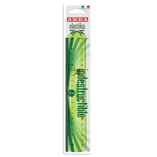 Régua ARDA Elastika Indestructible 20cm 2 graduações